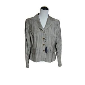 Barry Bricken NwT defects Womens fine wool Blazer Jacket Sz 14